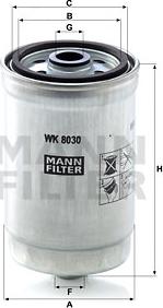 Mann-Filter WK 8030 - Паливний фільтр autocars.com.ua