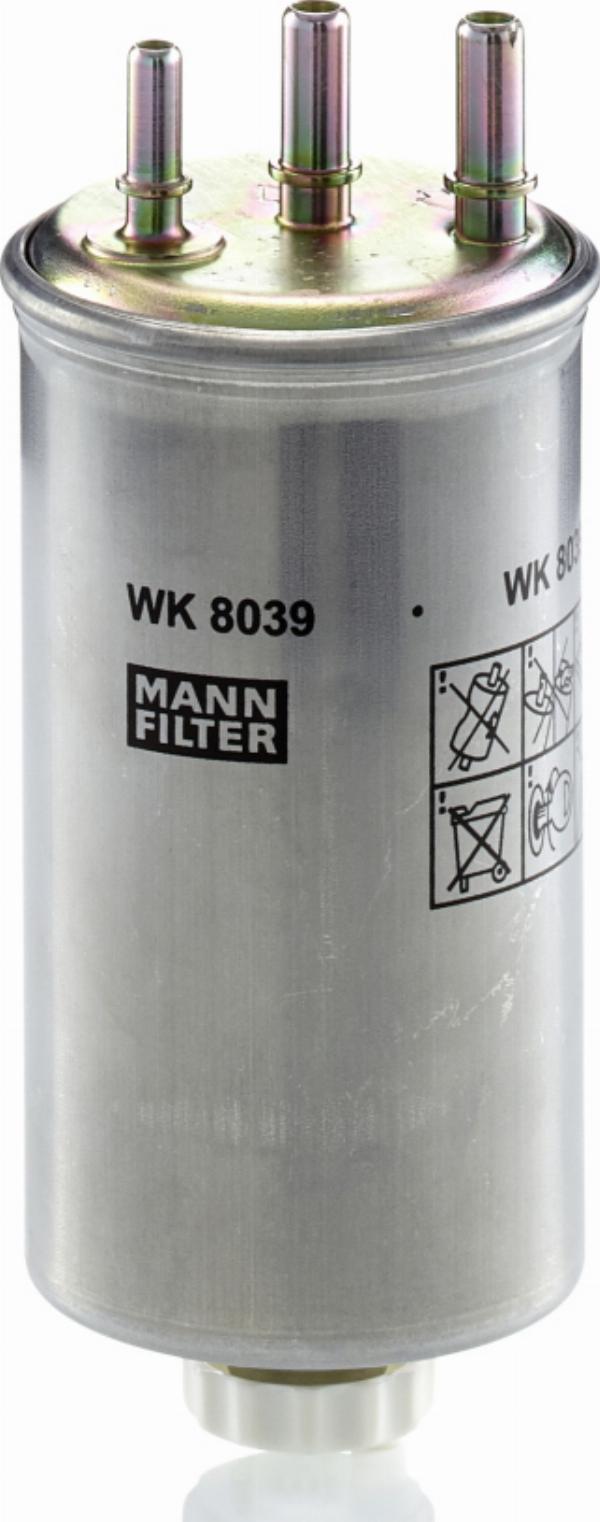 Mann-Filter WK 8039 - Паливний фільтр autocars.com.ua