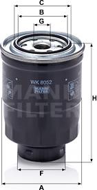 Mann-Filter WK 8052 z - Топливный фильтр autodnr.net