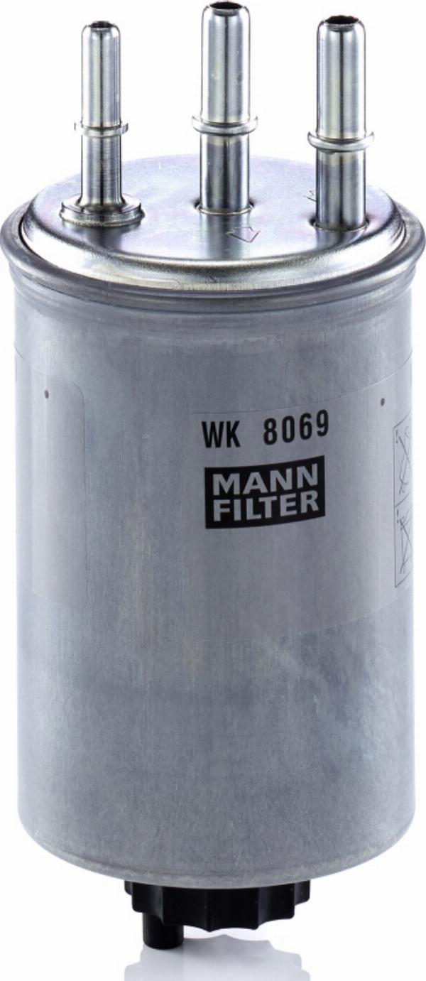 Mann-Filter WK 8069 - Паливний фільтр autocars.com.ua