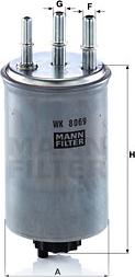 Mann-Filter WK 8069 - Паливний фільтр autocars.com.ua