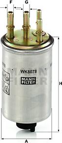 Mann-Filter WK 8078 - Топливный фильтр autodnr.net