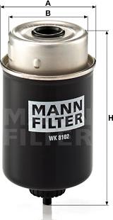 Mann-Filter WK 8102 - Паливний фільтр autocars.com.ua