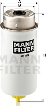 Mann-Filter wk8104 - Топливный фильтр autodnr.net
