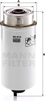 Mann-Filter WK 8114 - Фільтр паливний Case New Holland WK8114MANN autocars.com.ua