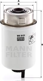 Mann-Filter WK 8121 - Фільтр паливний Caterpillar WK8121MANN autocars.com.ua