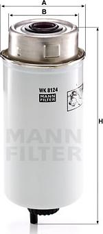 Mann-Filter WK 8124 - Fuel filter spin-on or inline autocars.com.ua