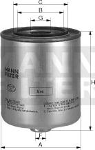 Mann-Filter WK 815/2 x - Топливный фильтр avtokuzovplus.com.ua