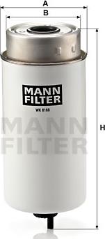 Mann-Filter WK 8168 - Топливный фильтр autodnr.net