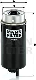 Mann-Filter WK 8170 - Фільтр паливний Bamford WK8170MANN autocars.com.ua