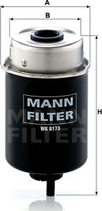 Mann-Filter WK 8173 - Паливний фільтр autocars.com.ua