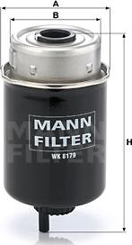 Mann-Filter WK 8179 - Топливный фильтр avtokuzovplus.com.ua