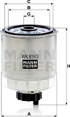 Mann-Filter WK 818/2 - Паливний фільтр autocars.com.ua