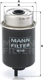 Mann-Filter WK 8185 - Топливный фильтр avtokuzovplus.com.ua
