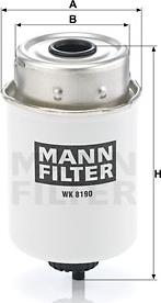 Mann-Filter WK 8190 - Паливний фільтр autocars.com.ua
