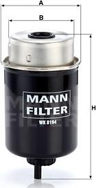 Mann-Filter WK 8194 - Паливний фільтр autocars.com.ua