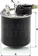 Mann-Filter WK 820/14 - Топливный фильтр avtokuzovplus.com.ua