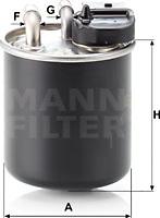 Mann-Filter WK 820/16 - Паливний фільтр autocars.com.ua