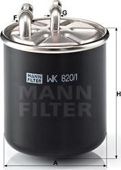 Mann-Filter WK 820/1 - Паливний фільтр autocars.com.ua