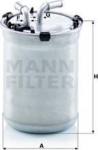 Mann-Filter WK 823/2 - Топливный фильтр avtokuzovplus.com.ua