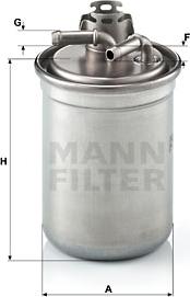 Mann-Filter WK 823/3 x - Топливный фильтр avtokuzovplus.com.ua