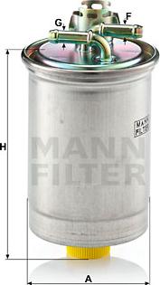 Mann-Filter WK 823 - Паливний фільтр autocars.com.ua