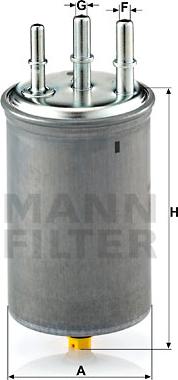 Mann-Filter WK 829/7 - Топливный фильтр avtokuzovplus.com.ua
