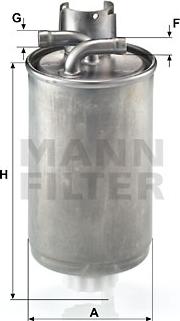 Mann-Filter WK 829 - Паливний фільтр autocars.com.ua