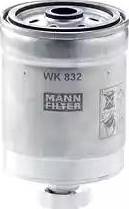 Mann-Filter WK 832 - Топливный фильтр avtokuzovplus.com.ua