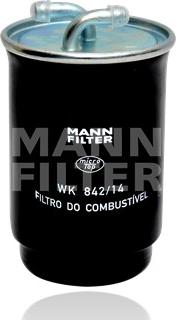 Mann-Filter WK 842/14 - Паливний фільтр autocars.com.ua