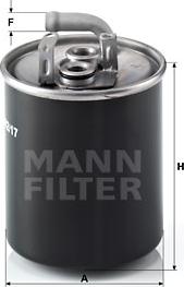 Mann-Filter WK 842/17 - WK842-17     MANN Фільтр палива autocars.com.ua
