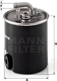 Mann-Filter WK 842/18 - WK842-18     MANN Фільтр палива autocars.com.ua