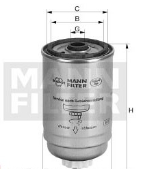Mann-Filter WK 842/2 (10) - Топливный фильтр autodnr.net