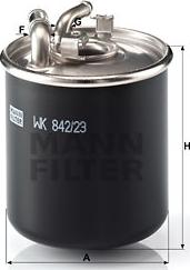 Mann-Filter WK 842/23 x - Топливный фильтр autodnr.net