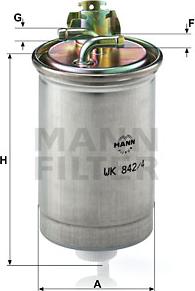 Mann-Filter WK 842/4 - Топливный фильтр autodnr.net