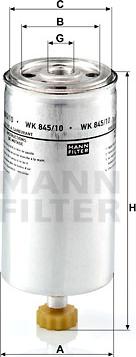 Mann-Filter WK 845/10 - 0 autocars.com.ua