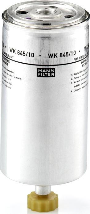 Mann-Filter WK 845/10 - Паливний фільтр autocars.com.ua