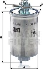 Mann-Filter WK 853/11 - 0 autocars.com.ua