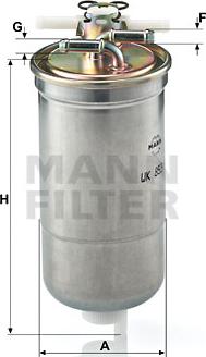 Mann-Filter WK 853/4 - Паливний фільтр autocars.com.ua