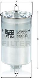 Mann-Filter WK 853 - Топливный фильтр autodnr.net