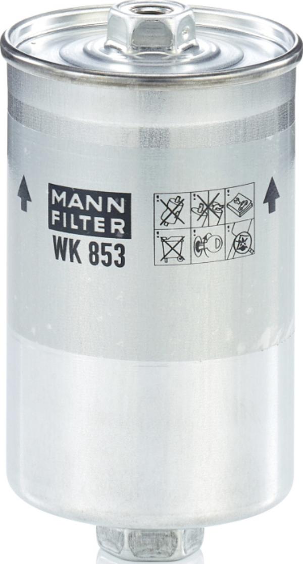 Mann-Filter WK 853 - Паливний фільтр autocars.com.ua