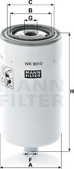 Mann-Filter WK 9010 - Топливный фильтр avtokuzovplus.com.ua
