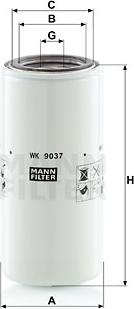 Mann-Filter WK 9037 x - Паливний фільтр autocars.com.ua
