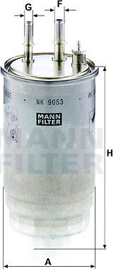 Mann-Filter WK 9053 z - Паливний фільтр autocars.com.ua