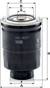 Mann-Filter WK 9057 z - Топливный фильтр autodnr.net