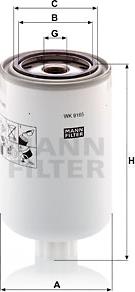 Mann-Filter WK 9165 x - Топливный фильтр autodnr.net