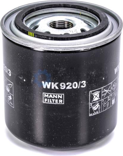 Mann-Filter WK 920/3 - Паливний фільтр autocars.com.ua
