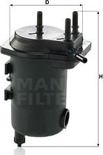 Mann-Filter WK 939/12 x - Паливний фільтр autocars.com.ua