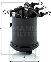 Mann-Filter WK 939/1 - Паливний фільтр autocars.com.ua