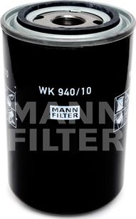 Mann-Filter WK 940/10 - Паливний фільтр autocars.com.ua